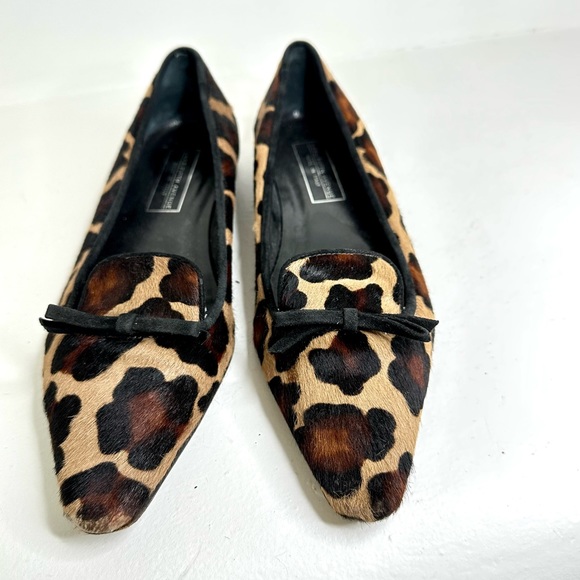 ANIMAL PRINT LOAFER WITH FUCHSIA FRINGES main image 1
